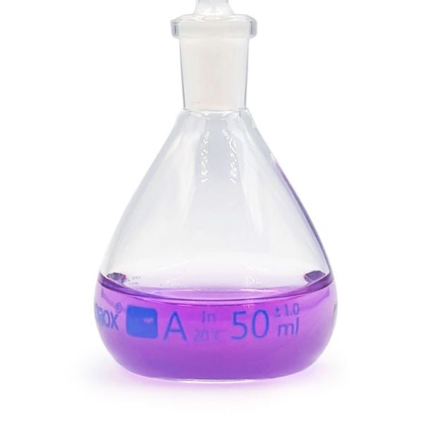 Borox Piknometre 50 ml - Kalibreli - Gay Lussac Tipi - Cam Kapiler Tıpalı