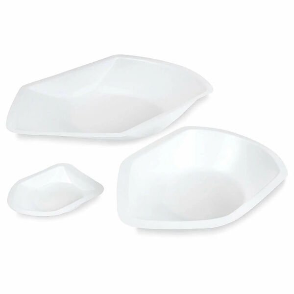 Borox PS Tartım Kabı - Plastik Kayık Form 120ml - 250adet/paket - Beyaz Renk