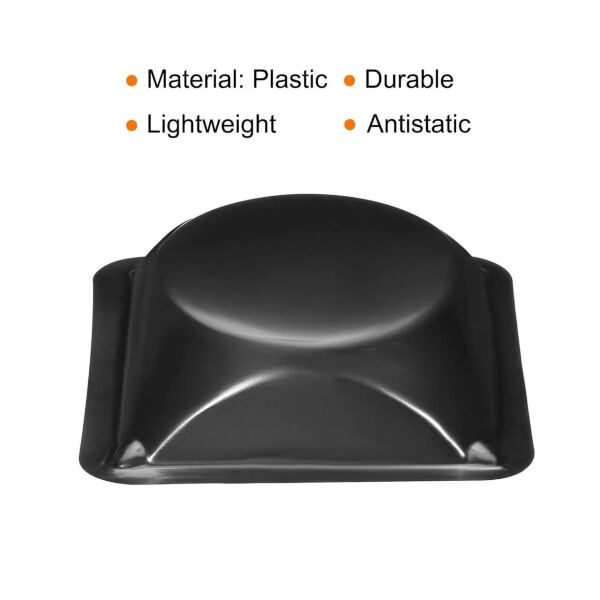 Borox PS Tartım Kabı - Plastik Kare Form 100ml - 100adet/paket - Siyah Renk