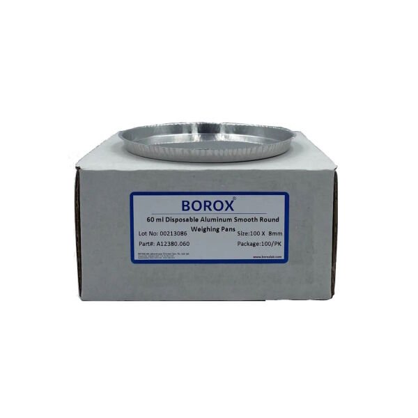 Borox Alüminyum Tartım Kabı - 100x8mm Tartım Kapları 100 Adet
