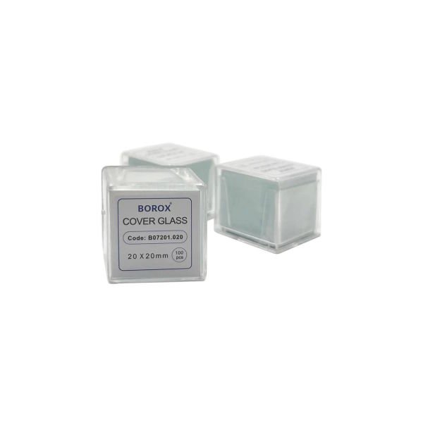 Borox Lamel 20x20mm - Mikroskop Slayt İçin 100lü Cover Glass