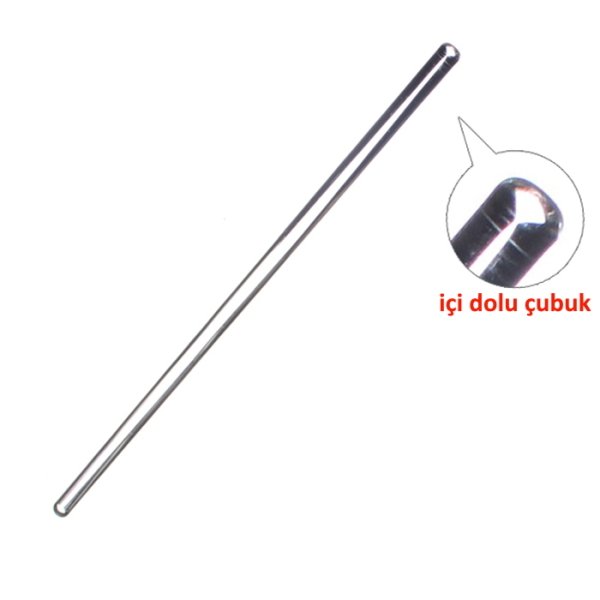 Borox Cam Baget 6x300 mm - İçi Dolu Çubuk Glass Stirring Bar