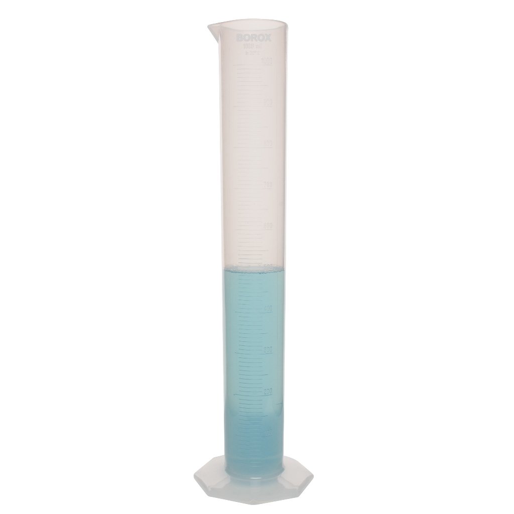Borox Plastik Mezür 1000 ml - Uzun form Kabartma Skala
