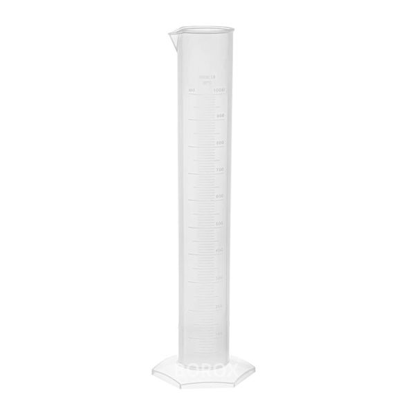 Borox Plastik Mezür 1000 ml - Uzun form Kabartma Skala