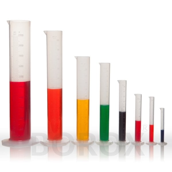 Borox Plastik Mezür 1000 ml - Uzun form Kabartma Skala