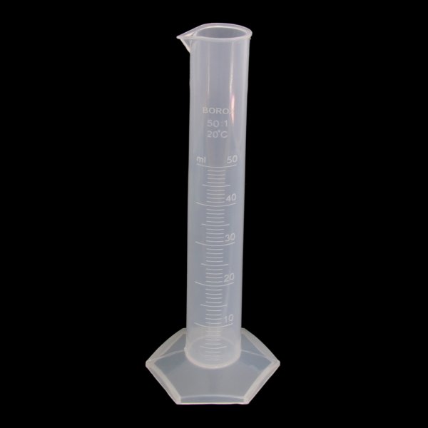 Borox Plastik Mezür 50 ml - Uzun form Kabartma Skala