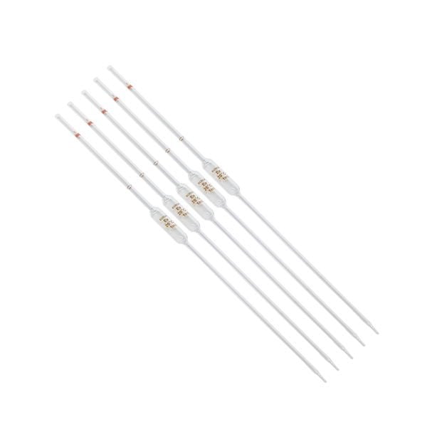 Bullu Pipet Cam 1 ml - Volumetrik Pipet - 5 adet/paket