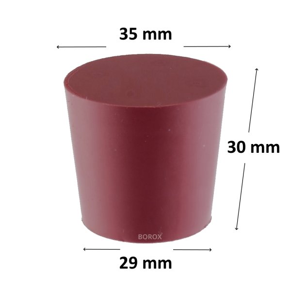 Borox Kauçuk Tıpa 29X35X30 mm - Sızdırmaz Kapak - 1 Adet