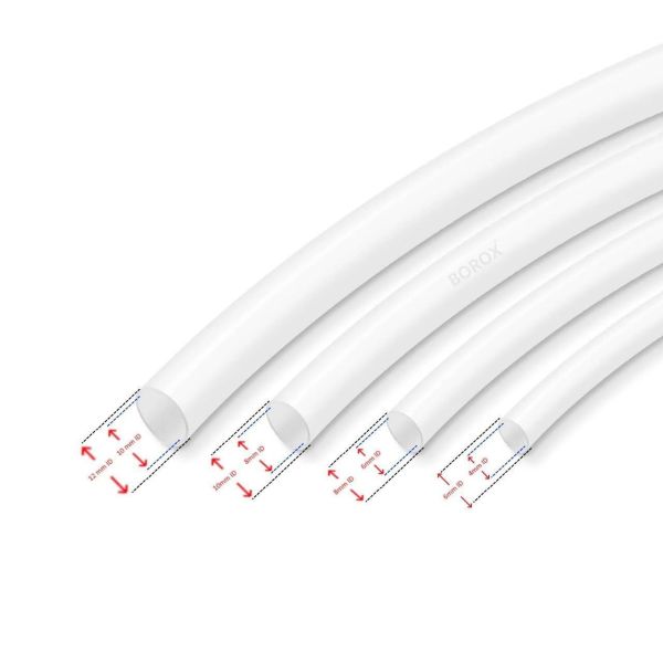 Borox Teflon Hortum 10x12 mm - Beyaz 1 metre - PTFE Hose