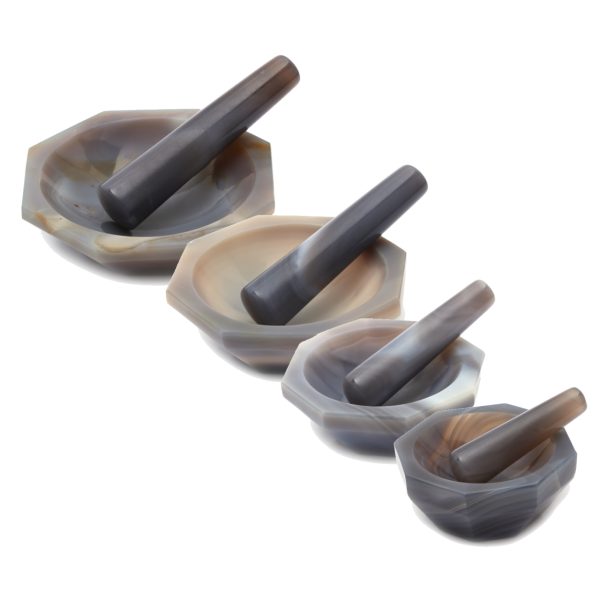 Borox Agat Havan Tokmaklı 60 mm Standart Form - 1 set/paket