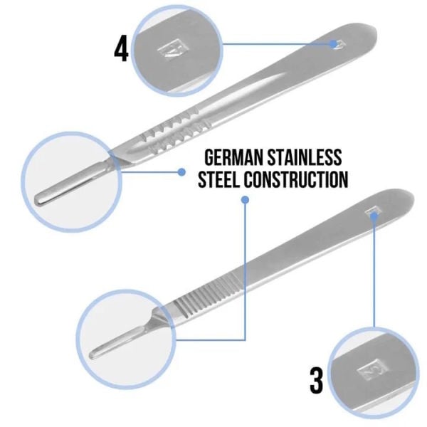 Borox Paslanmaz Çelik Bisturi Sapı No:3 - Bistüri Sapları