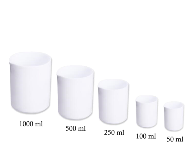 Teflon Beher - PTFE Isıya Dayanıklı Beher - 50 ml Beaker