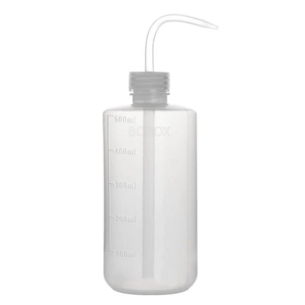 Borox Piset 500 ml - Yıkama Şişesi - Şeffaf - PE Plastik