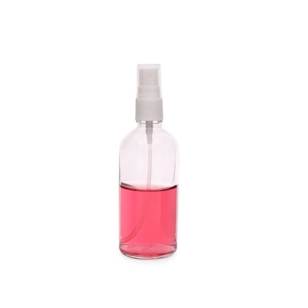 Borox Cam Sprey Şişesi 100 ml - Spreyli Kolonya Şişe 100 cc - Pompalı Cam Fısfıs Şişe - Beyaz Kapaklı - Parfüm Şişesi - Boş Şişe