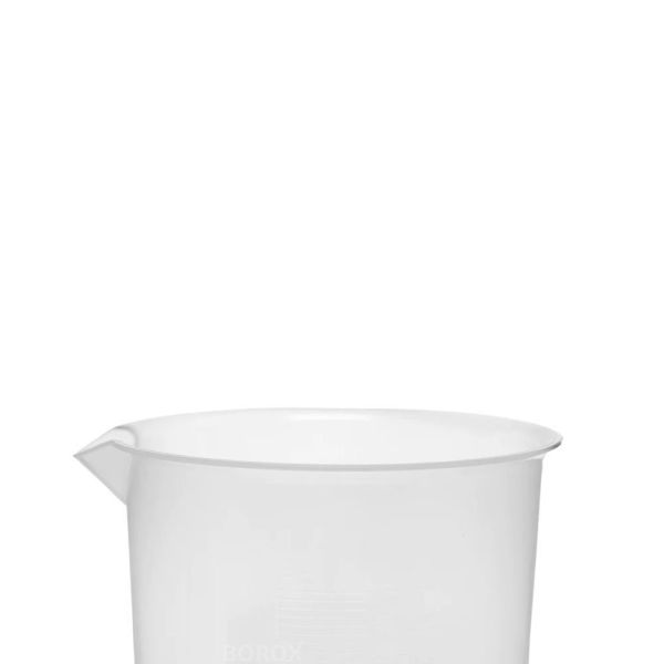 Borox Plastik Beher 2000 ml - Kabartma Dereceli - Plastic Beaker Autoclavable