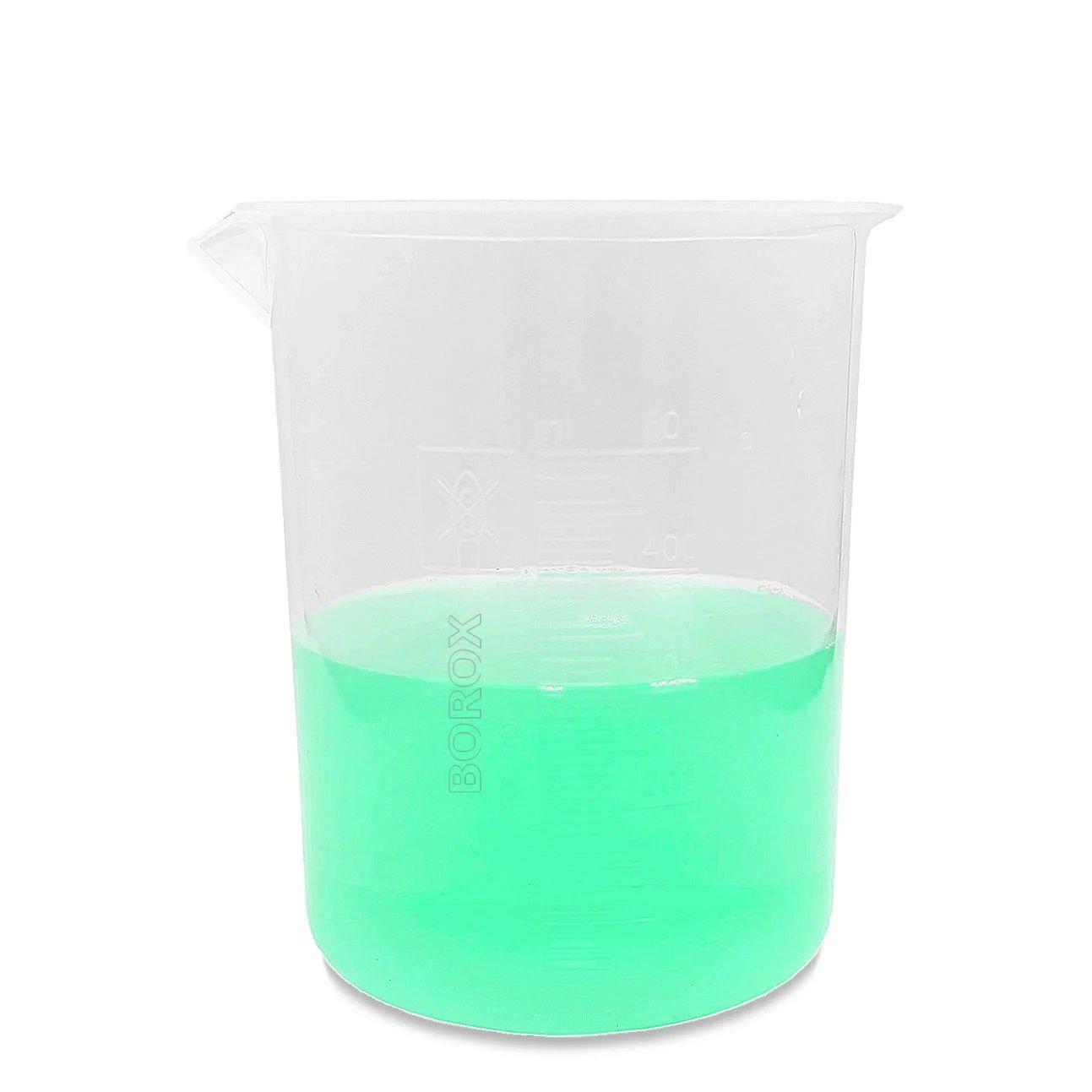 Borox Plastik Beher 500 ml - Kabartma Dereceli - Plastic Beaker Autoclavable