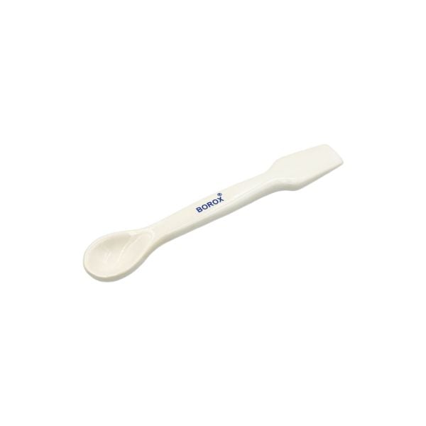 Borox Spatül 15 cm - Porselen Spatula - Laboratuvar Kaşığı