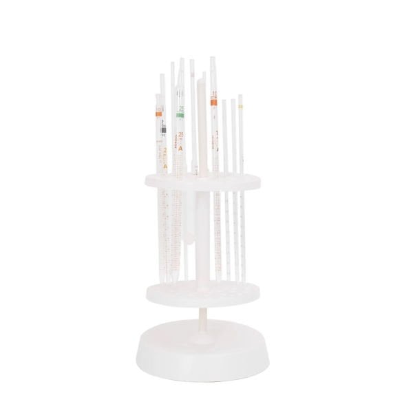 Borox Pipet Standı Dik - 44 Pipet Kapasiteli - Döner Tip