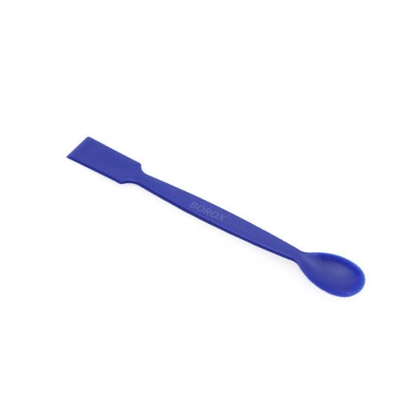 Borox Spatül 15cm Mavi - Plastik Spatula Laboratuvar Kaşığı