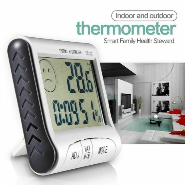DC102 Dijital Termometre - Higrometre Sıcaklık Nem Ölçer 50C