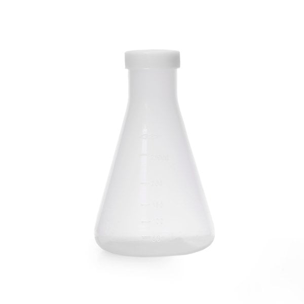 Borox Plastik Erlen 250 ml - Erlenmeyer Flask Vida Kapaklı