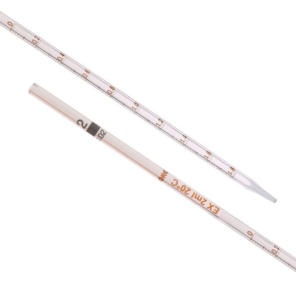 Borox Cam Dereceli Pipet 2 ml - Serolojik Pipet - 1 Adet