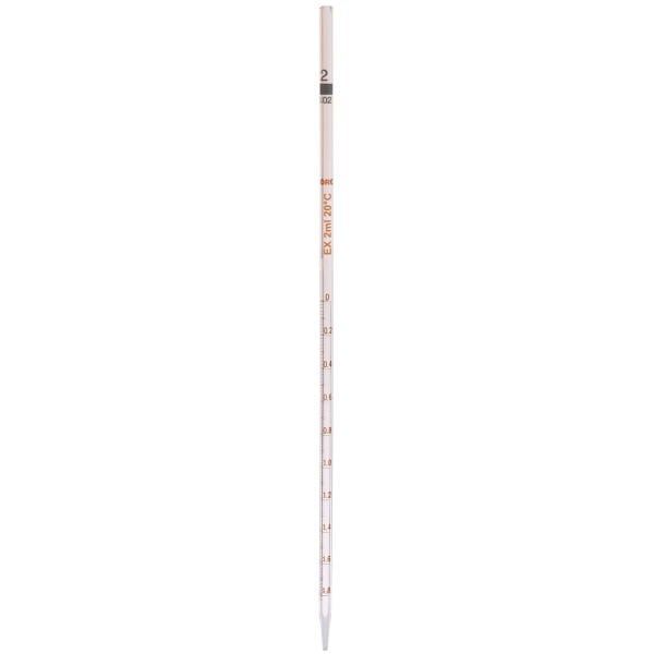 Borox Cam Dereceli Pipet 2 ml - Serolojik Pipet - 1 Adet