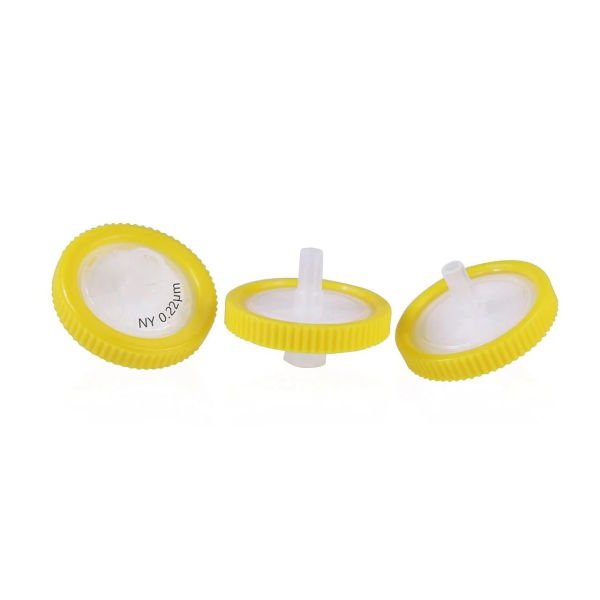 Borox Naylon Şırınga Filtre - Non Steril 0.22µm - Nylon Syringe Filter - Sarı - 100 Adet