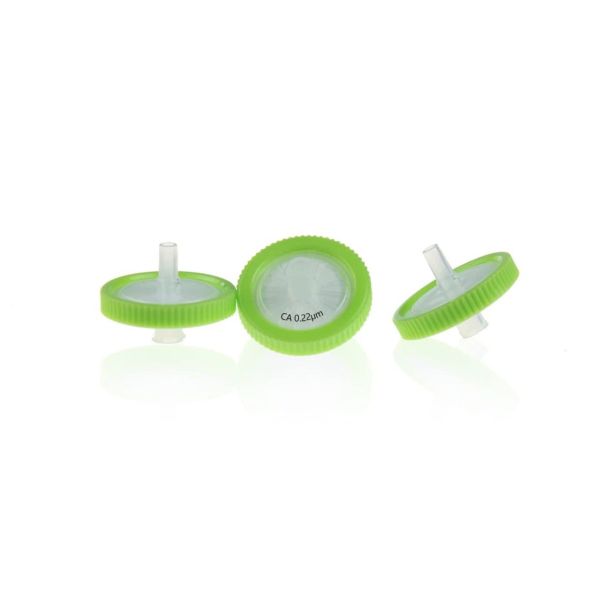 Borox Selüloz Şırınga Filtre - Non Steril 0.22µm - CA Syringe Filter - Yeşil - 100 Adet