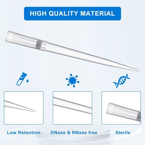 Borox Filtreli Pipet Ucu Steril 100-1000 µl - Uzun - 96 Adet-Paket