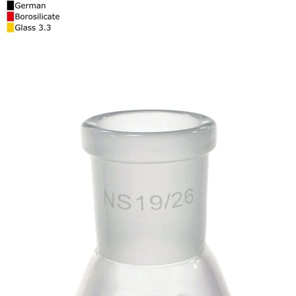 Borox Cam Erlen Şilifli 50 ml - 19/26 Şilifli Erlenmayer - Erlenmeyer Flask