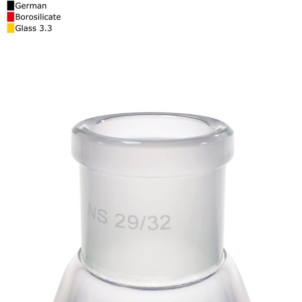Borox Cam Erlen Şilifli 2000 ml - 29/32 Şilifli Erlenmayer - Erlenmeyer Flask