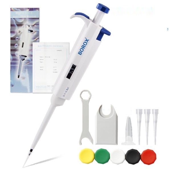 Otomatik Pipet 0.1 - 2.5 µl - Mikropipet - Ayarlanabilir