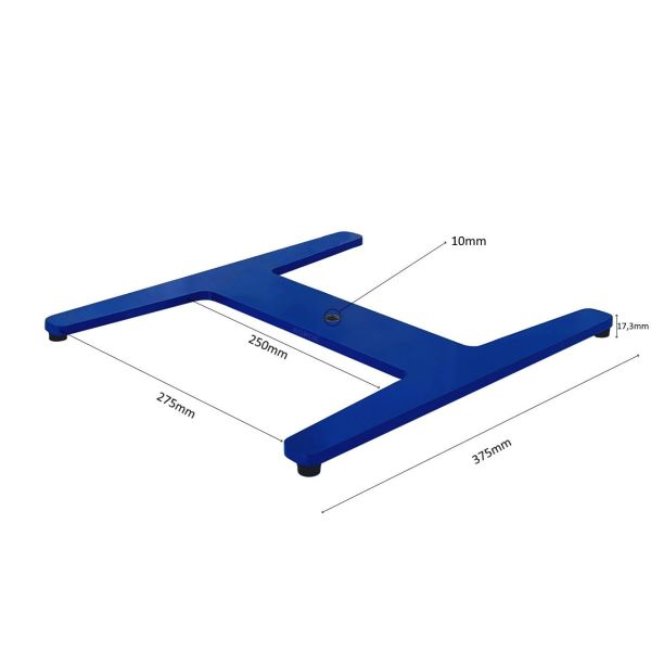 Borox Büret Standı 333x375mm - H Şeklinde Bunzen Mesnedi - Yüksek Kalite