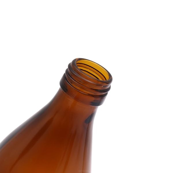 Borox Cam Amber Şişe 200 ml - Kilit Kapaklı Şişe Kahverengi