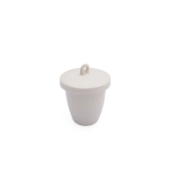 Borox Porselen Kroze Kapaklı 25ml - Çap 35mm - Dibi Delikli