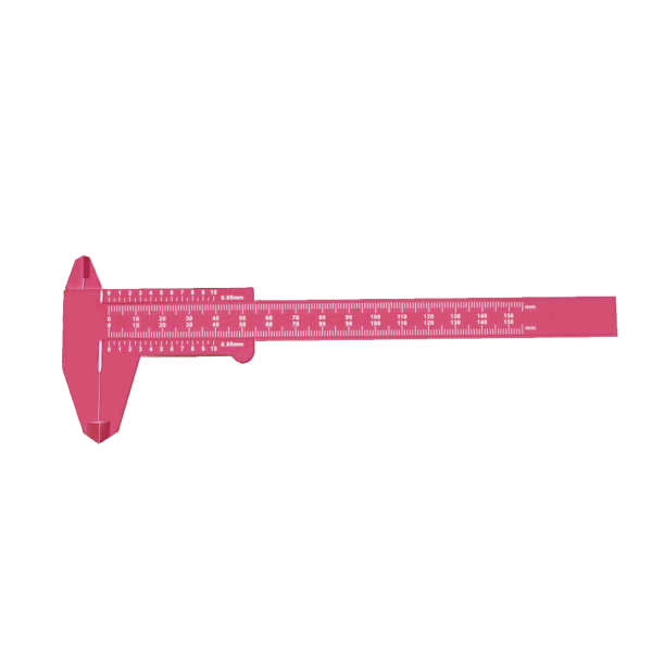 Borox Plastik Kumpas 150mm Pembe - Kaliper - Vernier Ölçeği