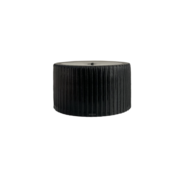 28pp Siyah Kilitsiz Kapak - PE Contalı - 28 mm Ağızlı Şişeler İçin Uygundur