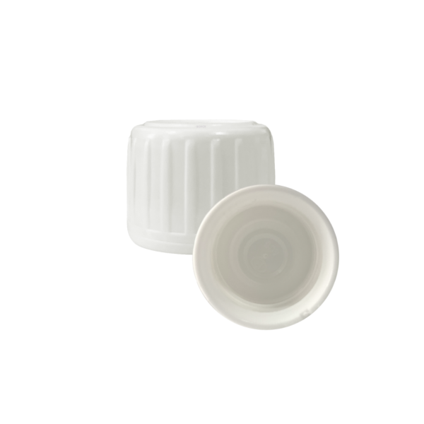 25pp Beyaz Kilitli Kapak - PE Contalı - 25 mm Ağızlı Şişeler İçin Uygundur