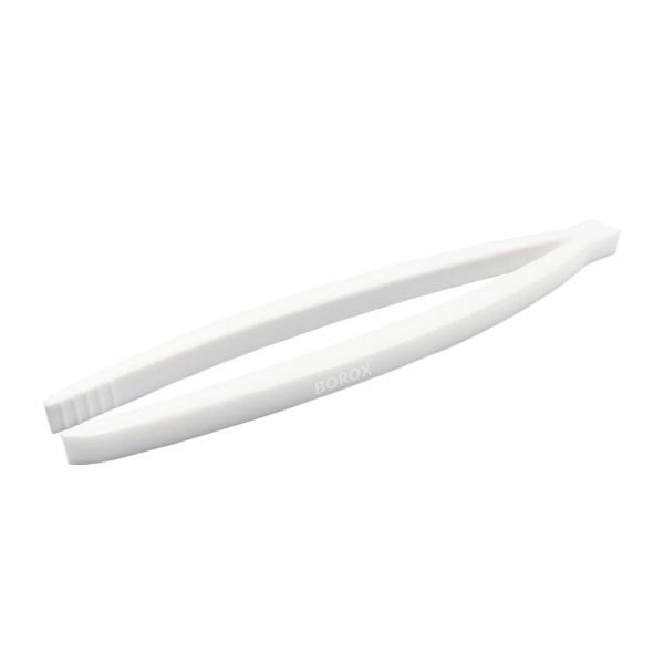 Borox Penset 25 cm Teflon - Düz Uçlu İçi Tırtıklı - Laboratuvar PTFE Cımbız
