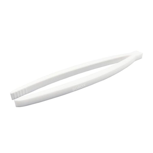 Borox Penset 25 cm Teflon - Düz Uçlu İçi Tırtıklı - Laboratuvar PTFE Cımbız