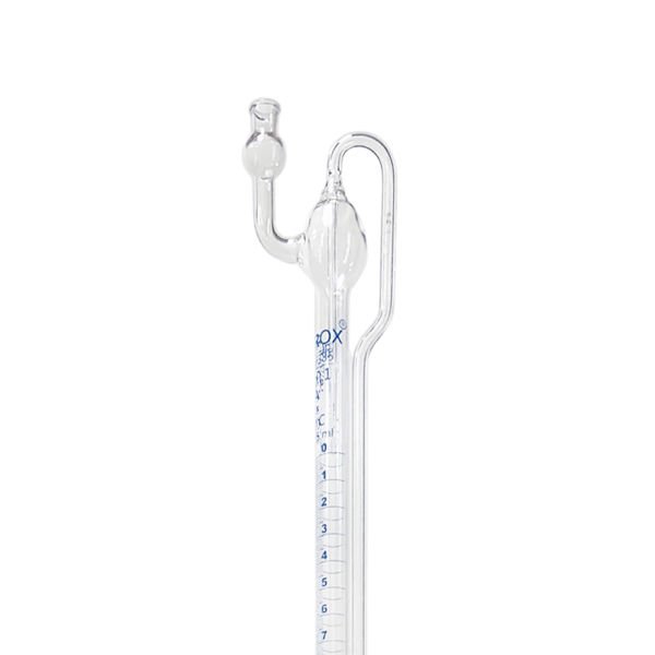 Borox Otomatik Büret 50 ml 0.10 ml Teflon Musluk - Class A Sertifikalı - PTFE Ara Musluklu