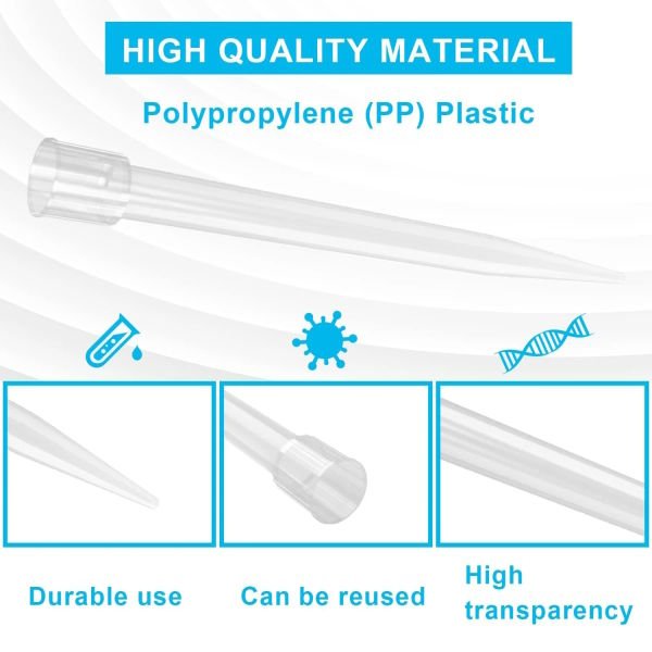 Otomatik Pipet Ucu 5 ml Şeffaf - 300 Adet - Paket - 5000µl