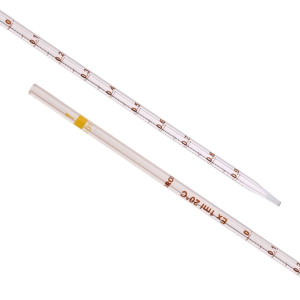 Borox Cam Dereceli Pipet 50 ml - Serolojik Pipet - 1 Adet