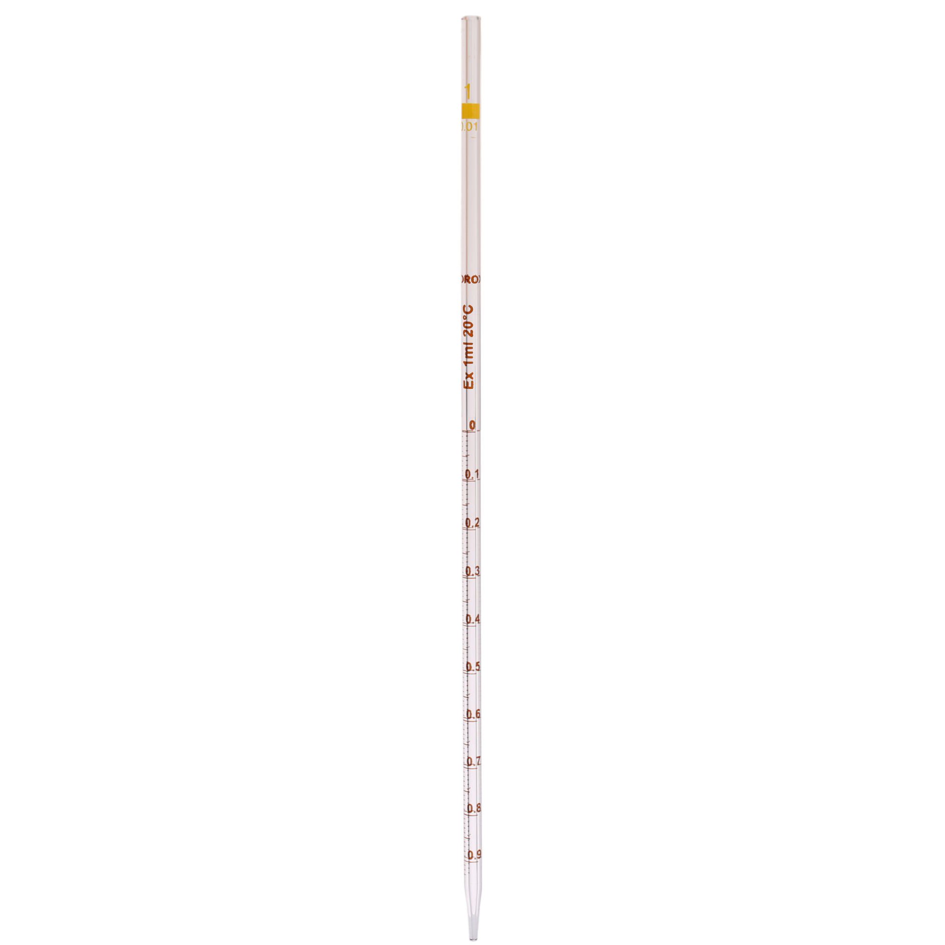 Borox Cam Dereceli Pipet 50 ml - Serolojik Pipet - 1 Adet