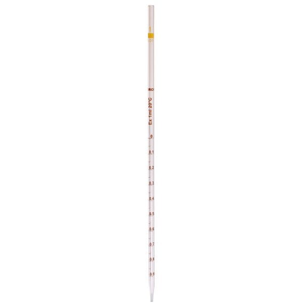 Borox Cam Dereceli Pipet 50 ml - Serolojik Pipet - 1 Adet