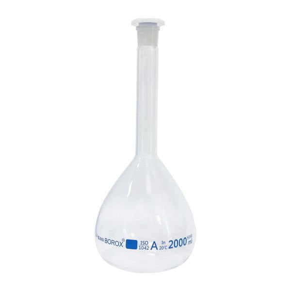 Borox Cam Balon Joje 2000 ml - PP Tıpalı - Class A Sertifikalı - Cam Flask