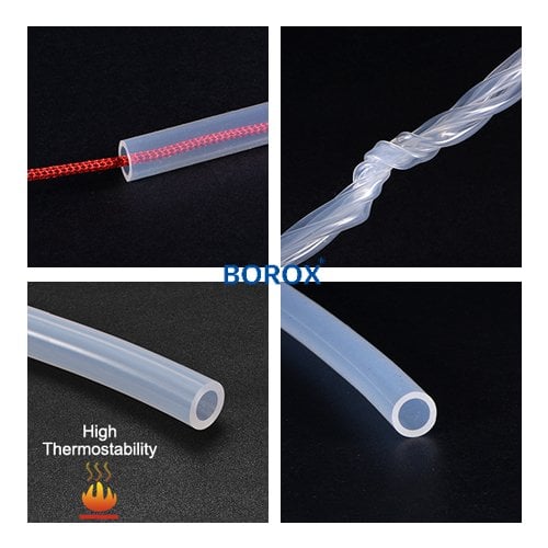 Borox Silikon Hortum 14x18mm - Şeffaf 1 metre - Silicon Hose
