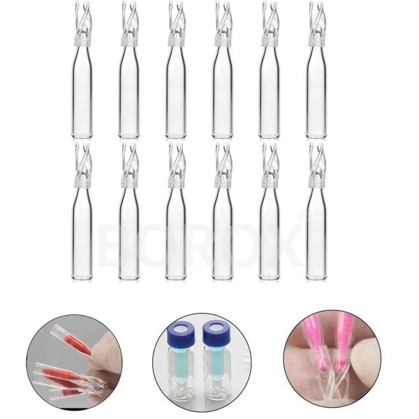 Borox Vial Insert 6x29mm 200µl - Konik Tabanlı - Polyspring Destekli Tasarım