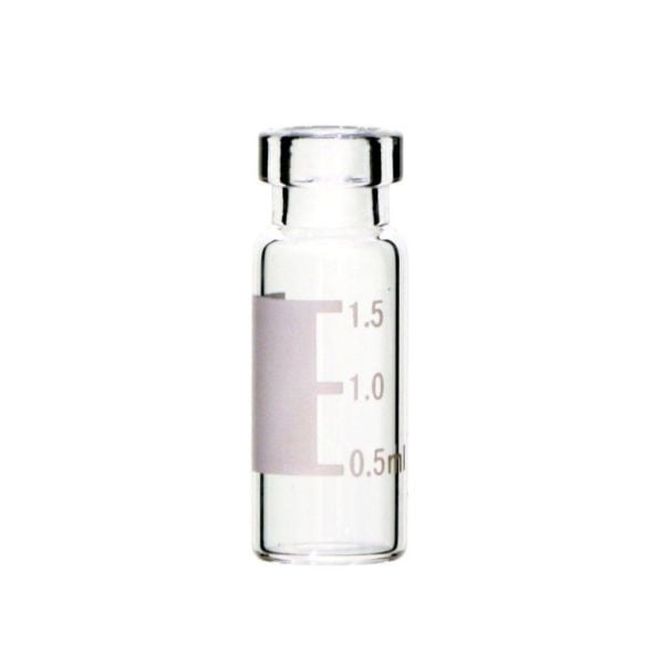 Borox Cam Vial 2 ml - Şeffaf - Crimp ND11 - Hacim Ölçekli - 100 Adet Paket